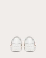 ROCKSTUD UNTITLED SNEAKER IN CALFSKIN LEATHER WITH METALLIC STRIPE - Image 5